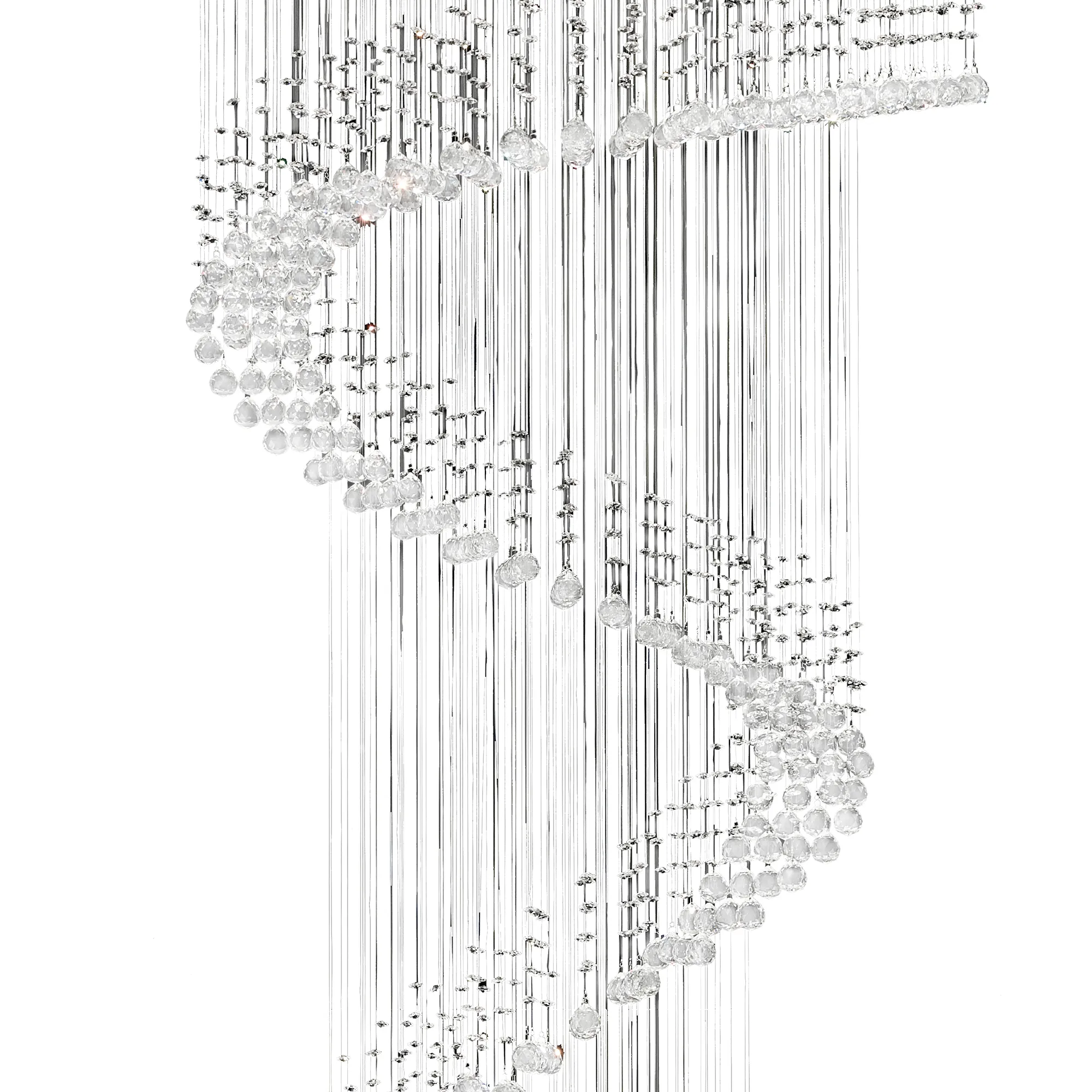 Colorado Crystal Pendant 12 Light (25.7kg) Polished Chrome IL31373  Diyas Colorado